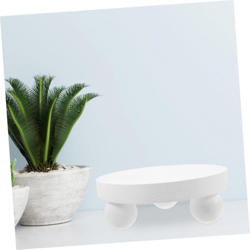 Wooden Mini Stool Photography Prop For Jewelry Display Farmhouse Style 12cm - Image 3