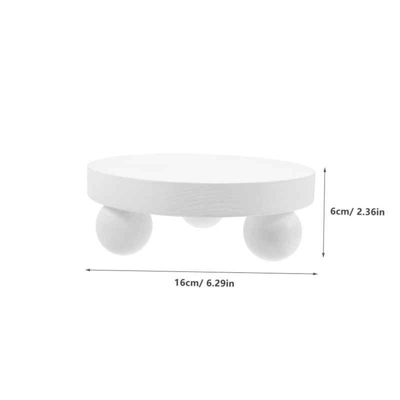 Wooden Mini Stool Photography Prop For Jewelry Display Farmhouse Style 12cm - Image 4