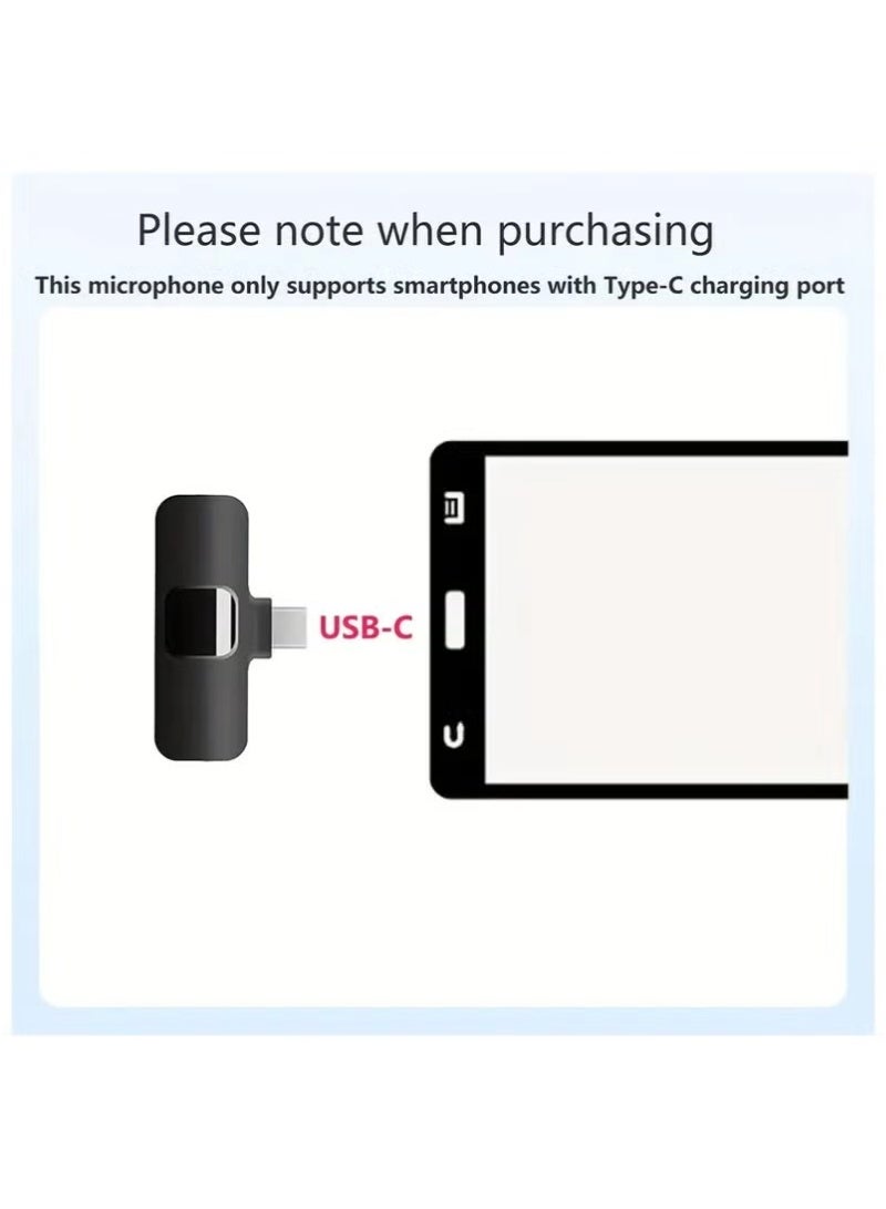 inston Wireless microphone set, with Lightning adapter, with windscreen, wireless microphone for USB-C smartphones and laptops, suitable for audio and video recording, game streaming, interviews, and vlogging  - Image 5