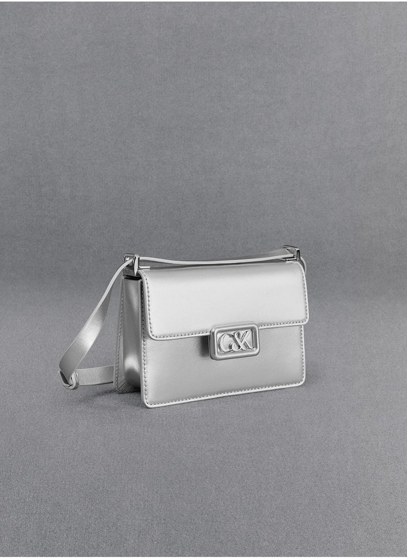 Charles & Keith Charles & Keith Leather Metallic Boxy Bag  - Image 5