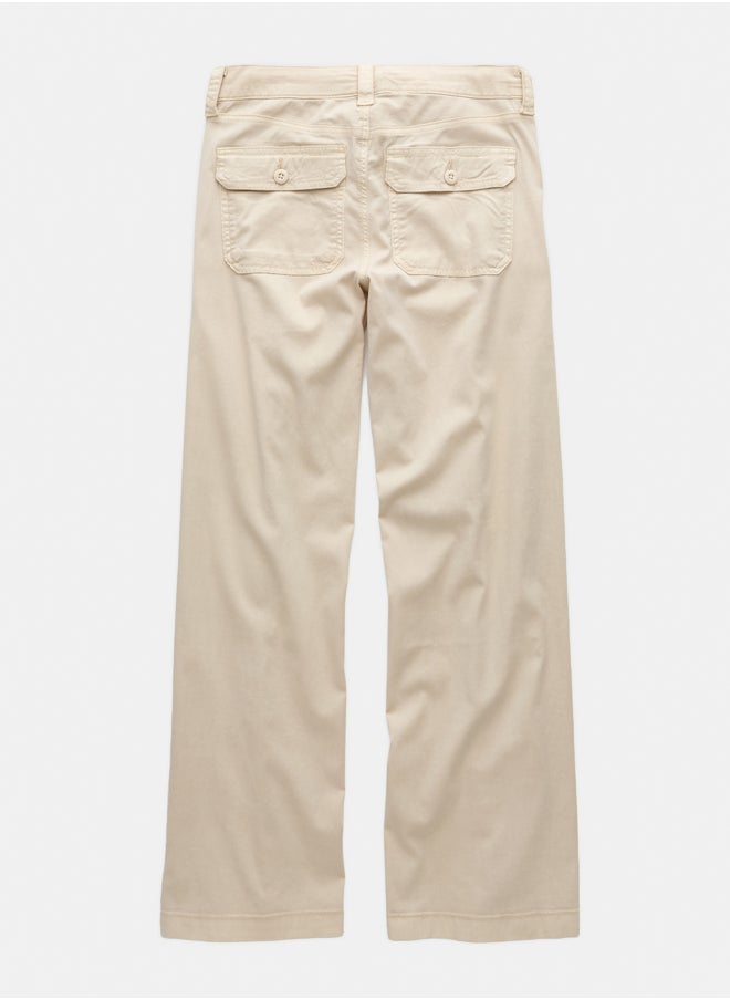 American Eagle - AE Stretch Low-Rise Baggy Wide-Leg Pant - Image 1