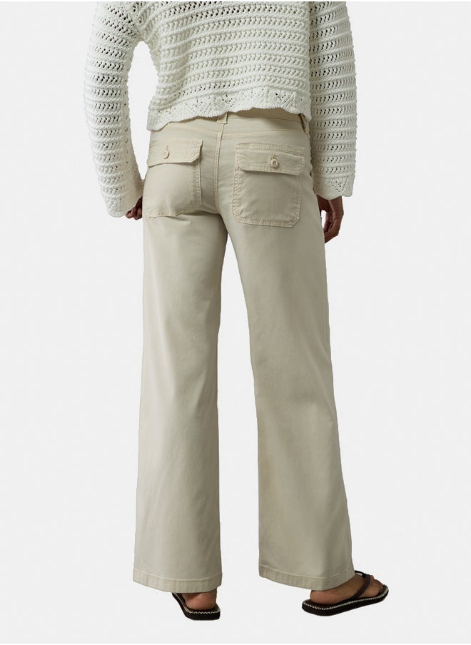 American Eagle - AE Stretch Low-Rise Baggy Wide-Leg Pant - Image 1