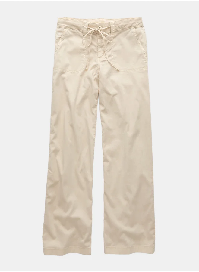 American Eagle AE Stretch Low-Rise Baggy Wide-Leg Pant
