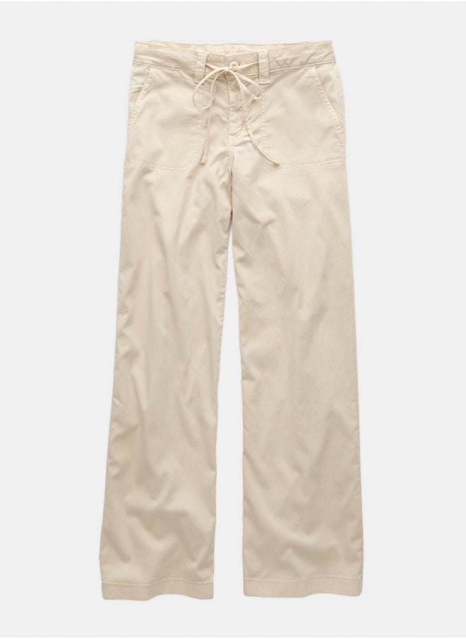 American Eagle - AE Stretch Low-Rise Baggy Wide-Leg Pant - Image 1