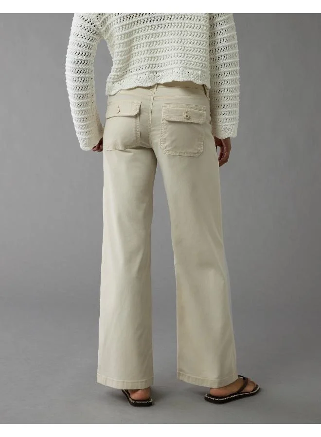 American Eagle AE Stretch Low-Rise Baggy Wide-Leg Pant