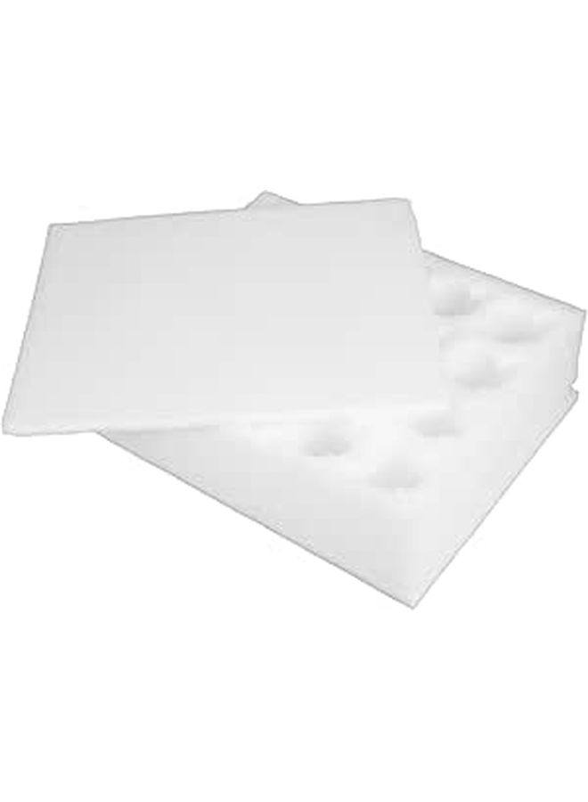 20pcs Epe Foam Duck Egg Tray Shockproof Protective Carton Portable Refrigerator Storage - Image 1
