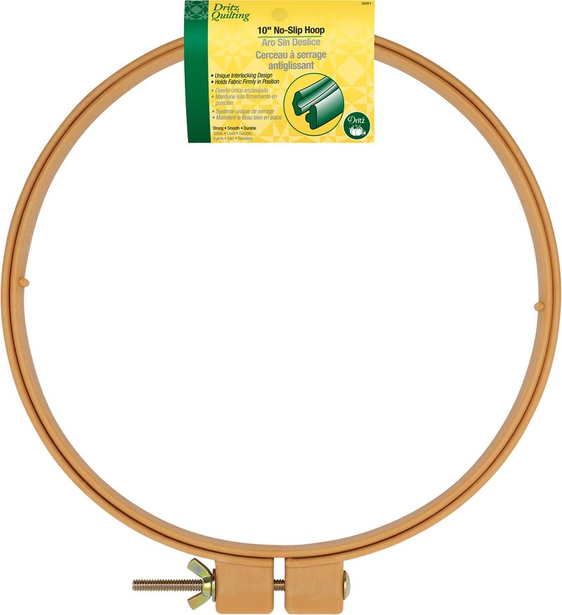Dritz 3201 Plastic NoSlip Quilting Hoop 10Inch