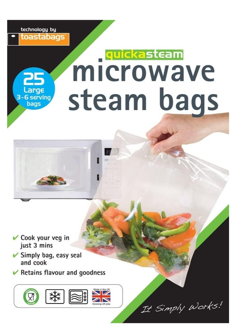 toastabags - Microwave Steam Bags - 25 Pack - Image 1