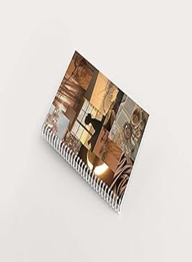 Aeshatic brown 100 Pages 15 * 20cm Premium Design Notebook Notebook (A5 (15X20) cm)