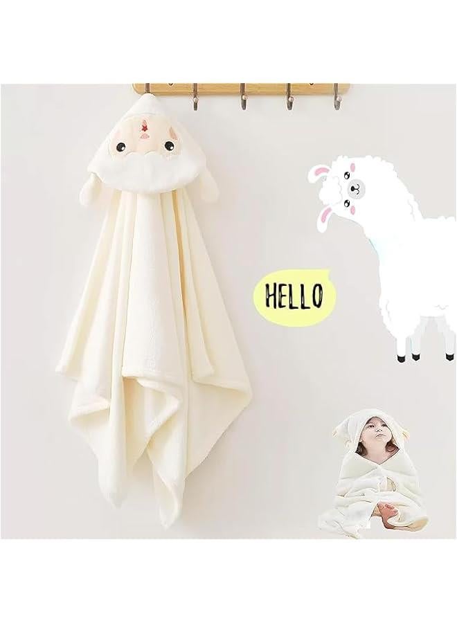 MOXO Toddler Bath Towel Baby Towels with Hood 28X56 Ultra Absorbent Soft Bathrobe Blanket Kids Shower Towel Gifts for Girls and Boys. - Image 3