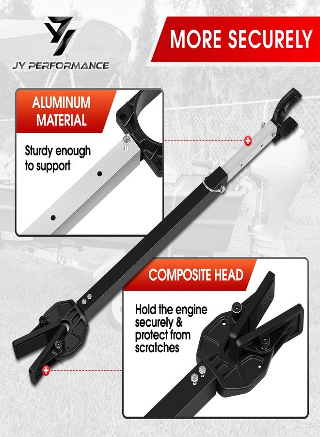 JY PERFORMANCE Adjustable Boat Transom Saver for Outboard Motor, Boat Motor Transom Support with Composite Head for Outboard Motor - Image 4