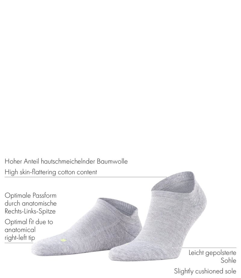FALKE Cool Kick Ankle High U 1 Pair, Grey (Light Grey 3400), 9-10 - Image 2