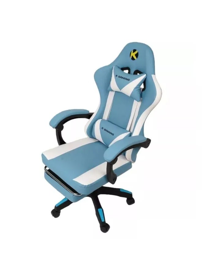 k Gaming Ergonomic Gaming Chair Adjustable Recline with Footrest PU Leather Linkage Armrest - Image 3
