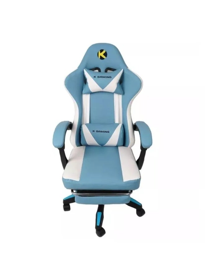 k Gaming Ergonomic Gaming Chair Adjustable Recline with Footrest PU Leather Linkage Armrest - Image 2