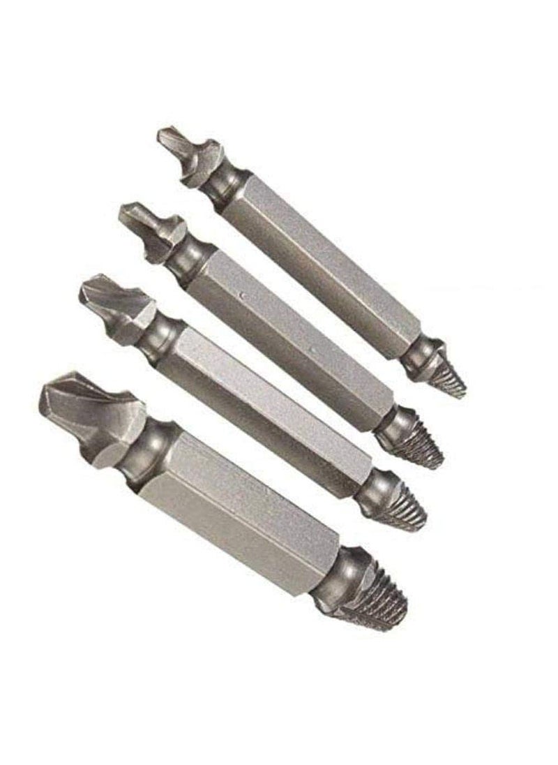 DIY Crafts Diy Crafts CTDIYHI37102 Repair 4x Double Side Damaged Screw Extractor Out Remover Bolt Stud Diy Works Pack of 4 Set Combo Sets Multicolor  - Image 1