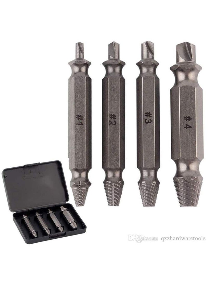 DIY Crafts Diy Crafts CTDIYHI37102 Repair 4x Double Side Damaged Screw Extractor Out Remover Bolt Stud Diy Works Pack of 4 Set Combo Sets Multicolor  - Image 4