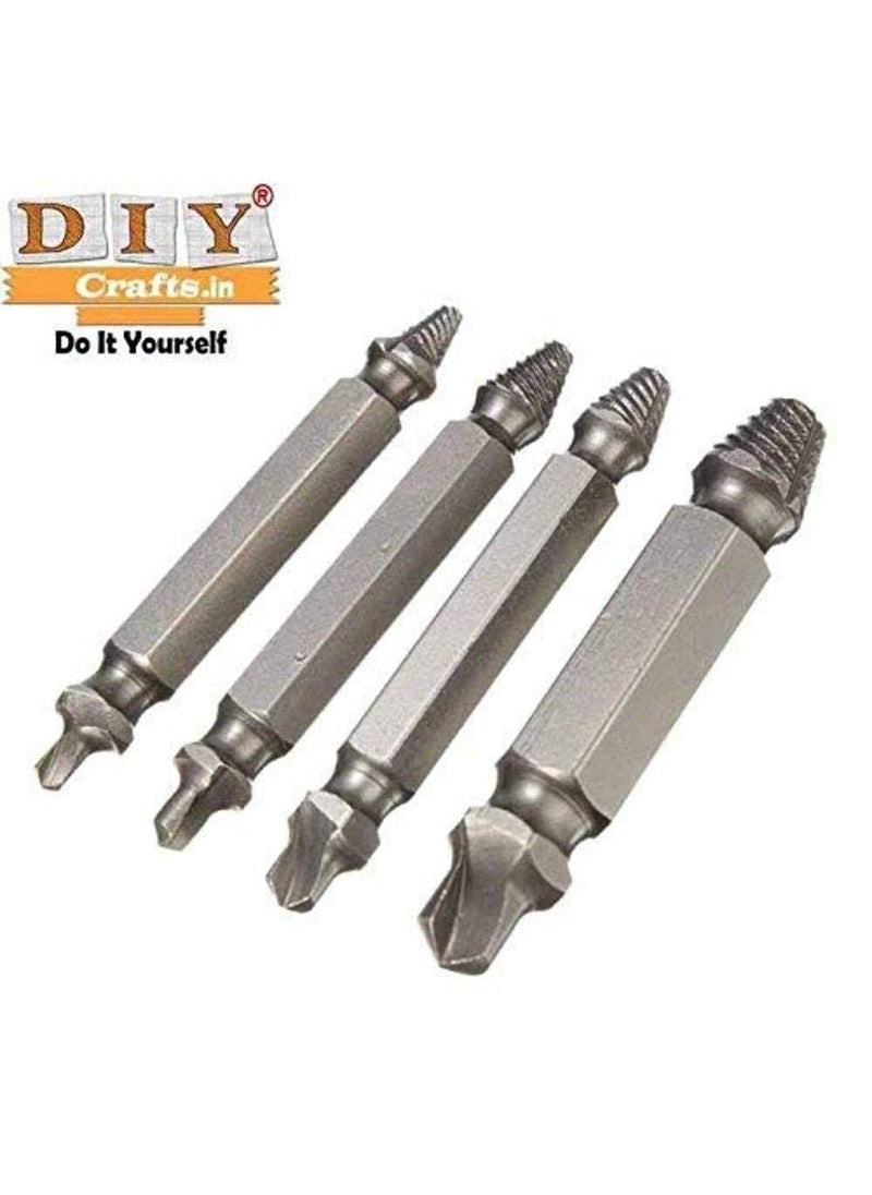 DIY Crafts Diy Crafts CTDIYHI37102 Repair 4x Double Side Damaged Screw Extractor Out Remover Bolt Stud Diy Works Pack of 4 Set Combo Sets Multicolor  - Image 2