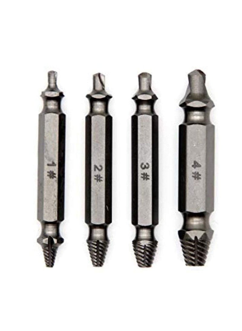 DIY Crafts Diy Crafts CTDIYHI37102 Repair 4x Double Side Damaged Screw Extractor Out Remover Bolt Stud Diy Works Pack of 4 Set Combo Sets Multicolor  - Image 3
