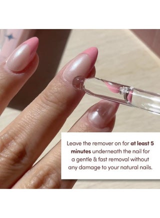 30ml Nail Glue Remover for Press on nails, Odorless, No Acetone, Gentle Press-On Nail Remover Serum for Fake Nails,Fake Nails Multi-Functional Remover for Nails Tips, Gentle Glue Remover for Gel Nail - view 4