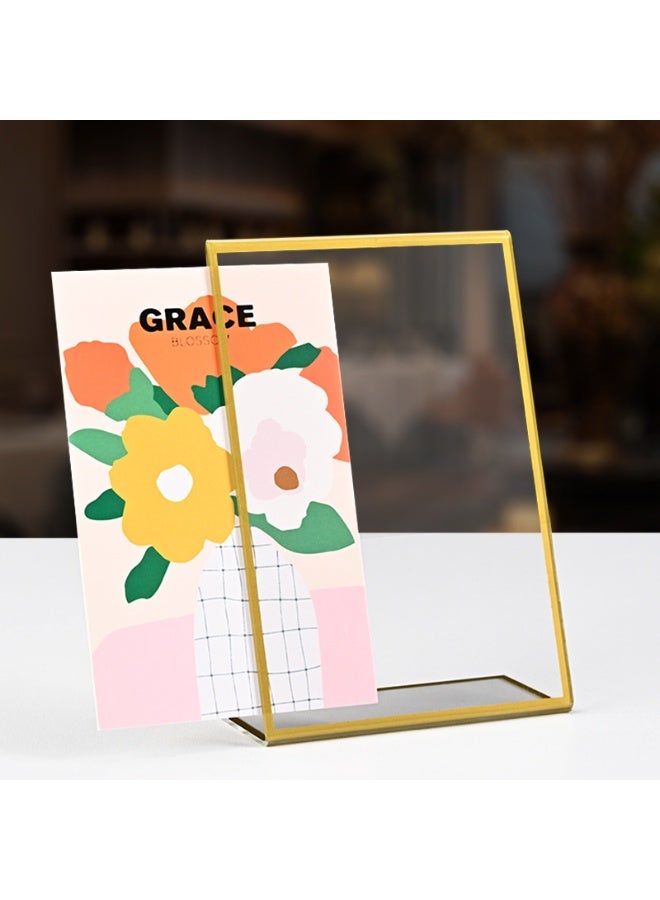 3PCS L-type acrylic signage rack, desktop display rack, poster menu rack, table number display rack, wedding double-sided transparent signage rack, ﻿ - Image 3