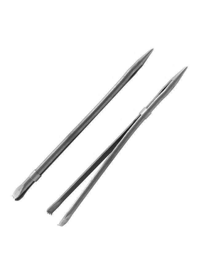 ALLCLEAN 2Pcs Sewing Leather Needle Manual Lacing Threading Single Prong Steel Needle LeatherCraft Tool Handmade Leather Needles for Hand Stitching-Stainless Steel Lacing Needles - Image 1