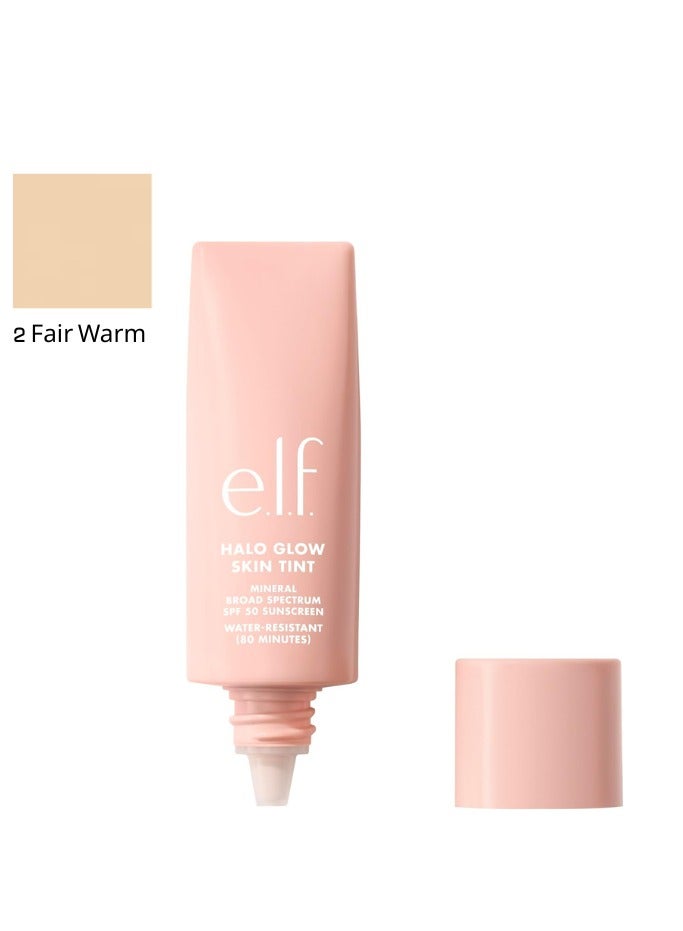 إلف هالو جلو سكين تينت بعامل حماية من الشمس 50، مرطب ملون للبشرة الفاتحة، يمنح توهجًا طبيعيًا، درجتان من اللون الفاتح الدافئ - Image 1