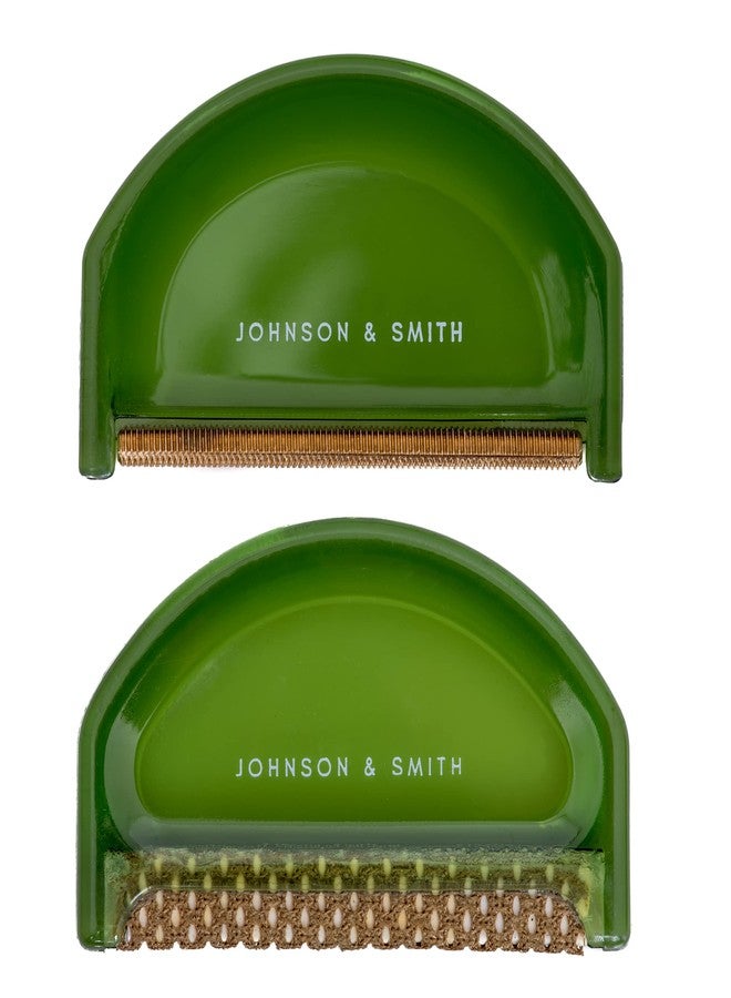 Johnson Smith Sweater Comb 2 Pack - Sweater Shaver Lint Scraper - Easy Grip Cashmere Comb - Multifunction Fabric Clothes Shaver Cashmere Pill Remover - Travel Pilling Remover Brush with Pouch - Image 1