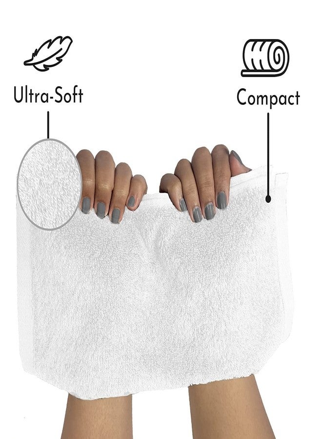 Space Fly White Color 500 GSM Cotton Face Towel for Women | Soft Towel for Face | Baby face Towels Newborn | Soft Hand Napkins for Women | Small Towel | Face Towel Set (25 x 25, 10) - Image 4