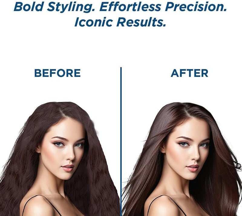 IKONIC Pro Titanium Shine 3.0 Hair Straightener Black with Advanced Professional Dual Titanium Floating Plates, Auto Shut off function, Instant Heat up, Universal Voltage - Image 5