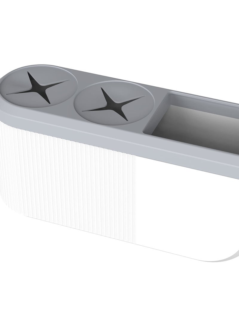 SOLARAE Large Wall Mounted Toothbrush Holder, Easy Installation, Multifunctional; Electric Toothbrush Holder, Toothbrush Holder - Image 1