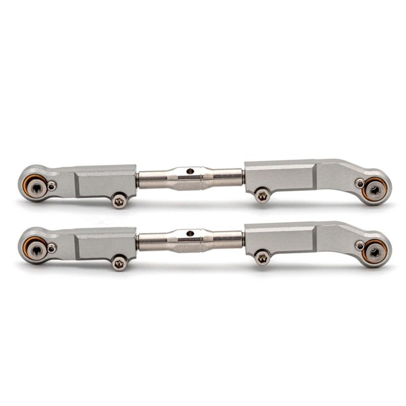 2PCS Remote Control Car Front Steering Rod Aluminum Alloy Material Remote Control Car Front Steering Linkage Easy Installation replacement for Corally Kronos 6S Cart 1/8 Remote Control Car - Image 3