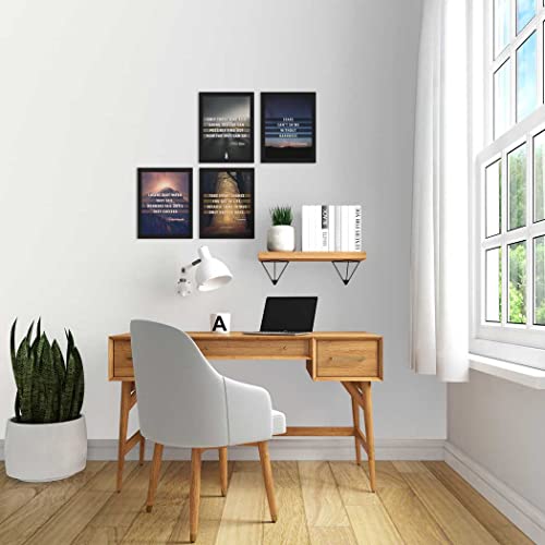 ArtX Paper Motivational Quotes Wall Art Painting, Framed Poster, Multicolor, Inspirational, 10 X 13 Inches, Set of 4 - Image 4