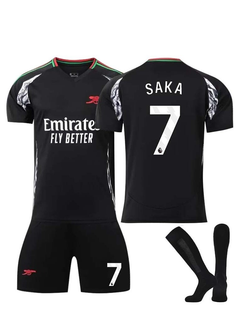 Generic - 24/25 Season Arsenal Away Football Kits SAKA #7 Fans Football Jersey/Shorts Socks Gift Set Youth Sizes and Adult Size - Image 1