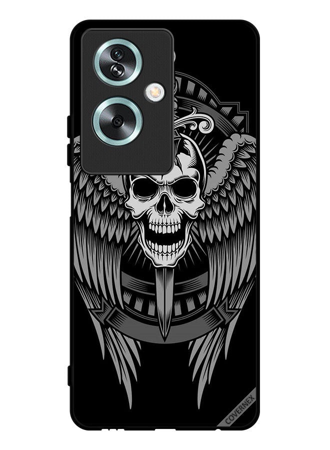 Covernex Protective Case Cover For Oppo A79 Skull Have Eagle Wings - Image 1
