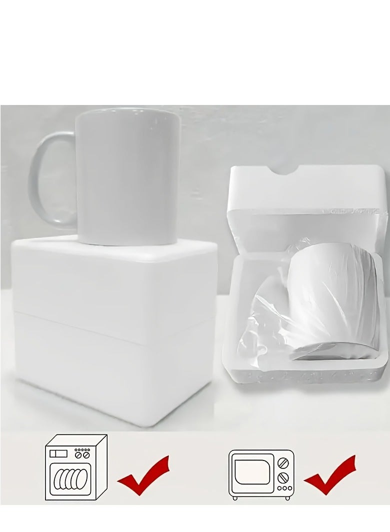 MEC Smiling Face Break Through Coffee Mug, 11oz Ceramic Coffee Cups, Water Cups, Summer Winter Drinkware, Birthday Gifts, Holiday Gifts, New Year Gifts - Image 5
