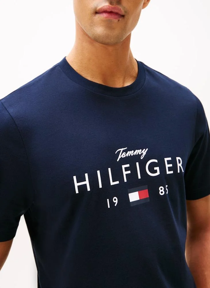 TOMMY HILFIGER  Logo Crew Neck T-Shirt for Men | Best Price UAE