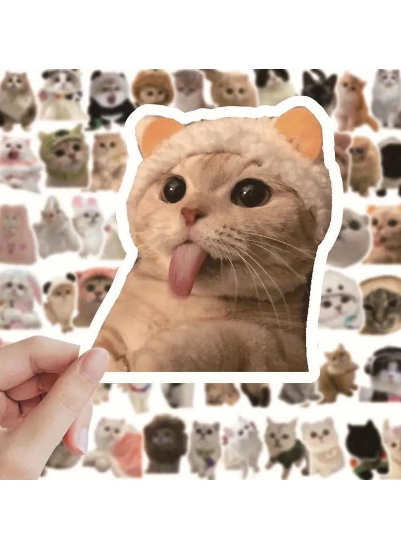 Goolsky 60pcs Adorable Kitten Animal Stickers - Decorative Phone Stickers for Easter Holiday Party - Colorful Designs for DIY Crafts, Scrapbooking, and Gift Wrapping  - Image 1
