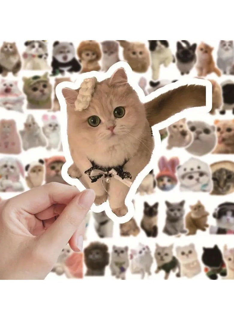 Goolsky 60pcs Adorable Kitten Animal Stickers - Decorative Phone Stickers for Easter Holiday Party - Colorful Designs for DIY Crafts, Scrapbooking, and Gift Wrapping  - Image 3