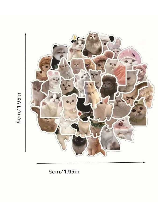 Goolsky 60pcs Adorable Kitten Animal Stickers - Decorative Phone Stickers for Easter Holiday Party - Colorful Designs for DIY Crafts, Scrapbooking, and Gift Wrapping  - Image 5
