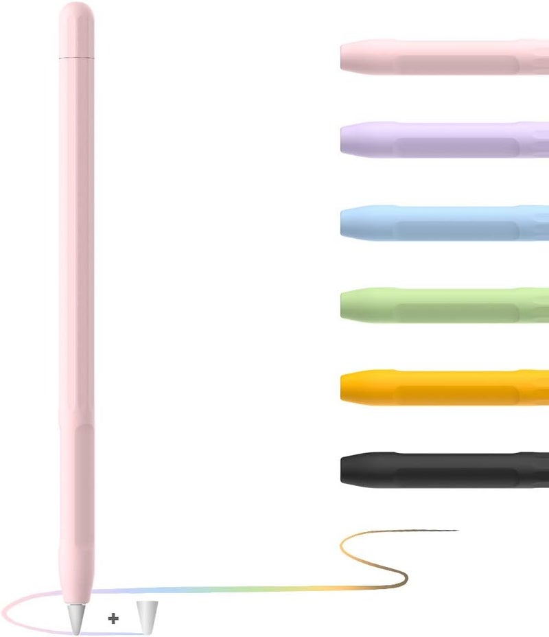 غطاء لقلم Apple Pencil للجيل الأول، وردي، متوافق مع iPad - Image 1