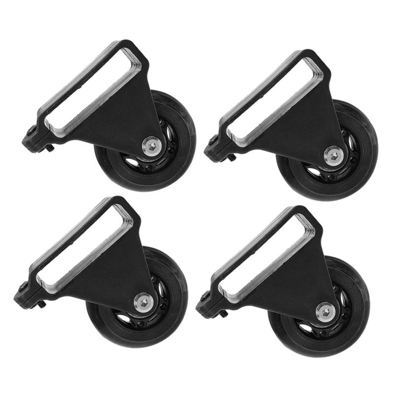 4Pcs Aluminum Alloy Retractable Ladder Casters Height Adjustable Wheels Kit - Image 2