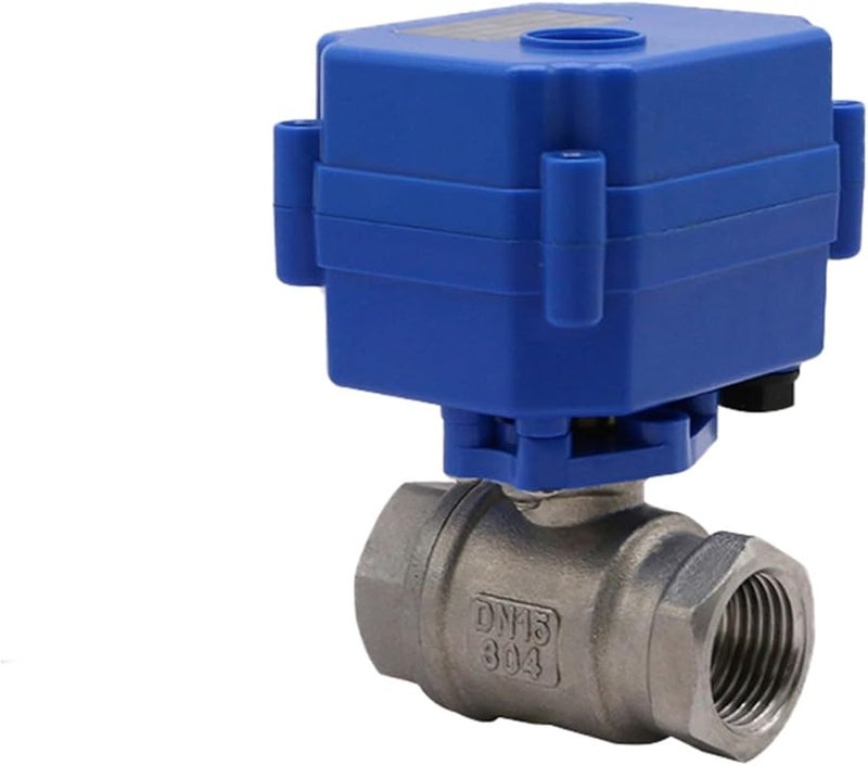 3 4 Inch DC 9 24V Electric Ball Valve Motorized Actuator 2 Way Stainless Steel - Image 1