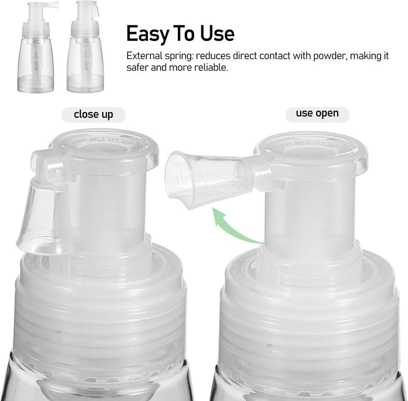 2pcs 180ml Hair Fiber Spray Applicator Bottles Dry Powder Puffer Sprayer for Hair Styling and Salon Use - Image 3