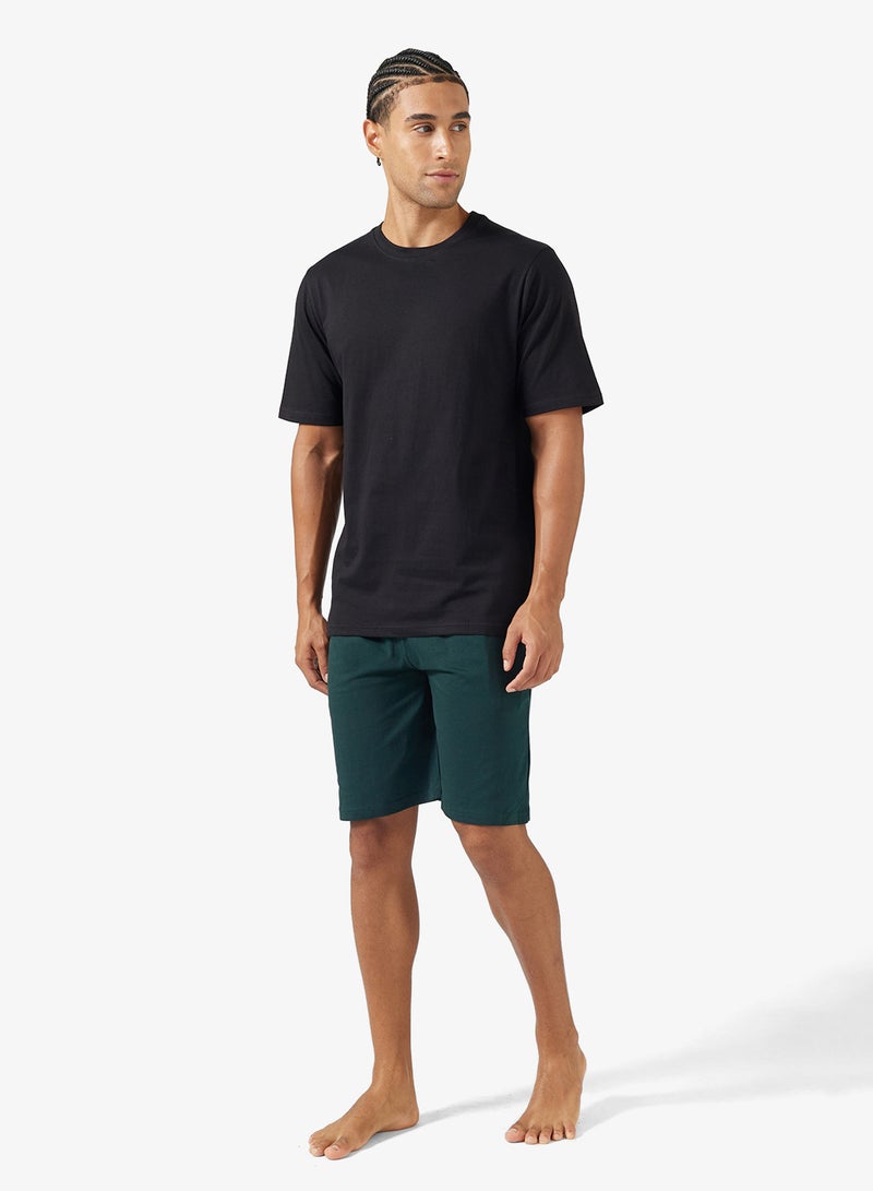 سفنتي فايف طقم بيجامة تي شيرت وشورت - Image 1