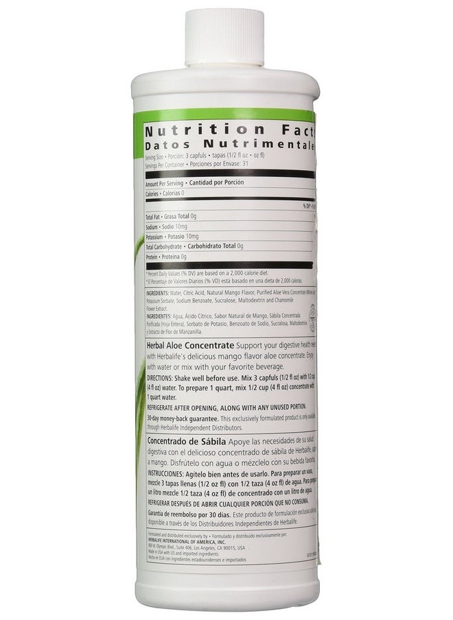 HERBALIFE Herbal Aloe Drink Concentrate16 Oz New Mango Flavor!  - Image 4