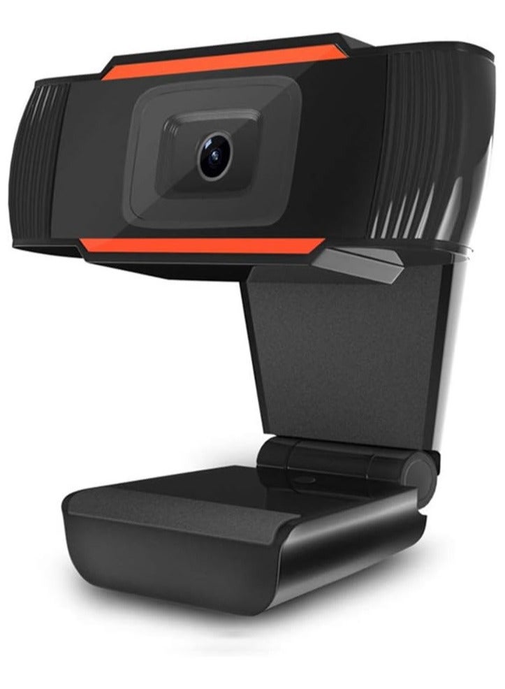 كاميرا ويب بدقة 720 بكسل عالية الوضوح مع تركيز تلقائي وميكروفون مدمج – كاميرا للبث والمكالمات لأجهزة الكمبيوتر واللابتوب - Image 1