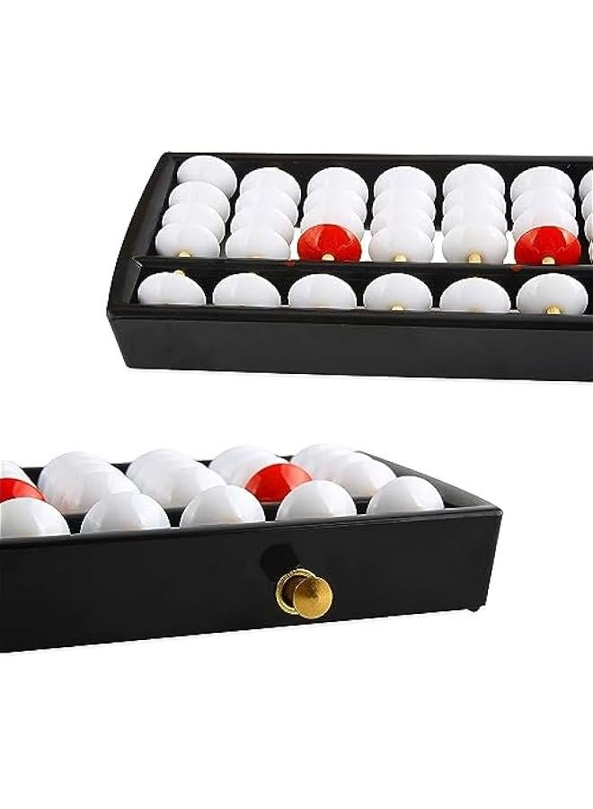 BWSJ Math Abacus,Digits Arithmetic Tool,13 Column Digit Standard Abacus With Reset on School Supplies,Bead Arithmetic Counting Abacus - Image 3