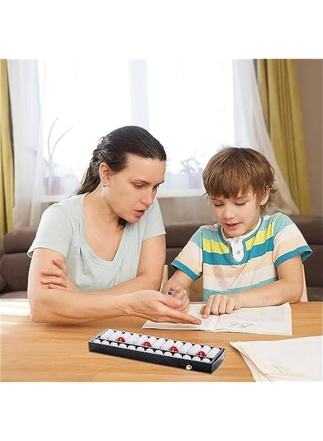 BWSJ Math Abacus,Digits Arithmetic Tool,13 Column Digit Standard Abacus With Reset on School Supplies,Bead Arithmetic Counting Abacus - Image 4