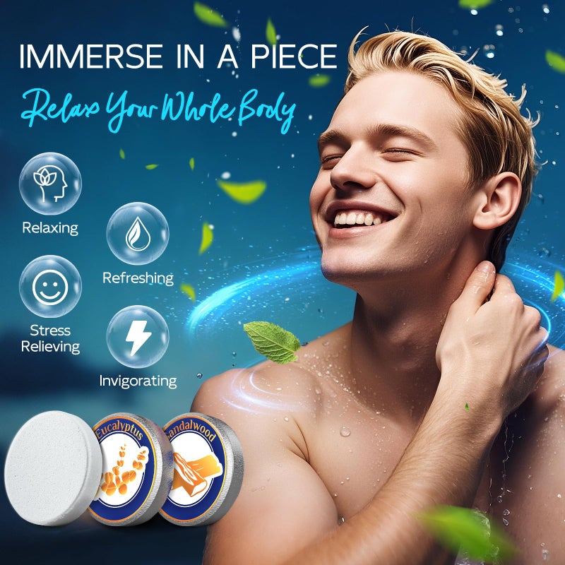 Sanyi Shower Steamers for Men, Easter Basket Stuffers, Shower Bombs Aromatherapy Relaxation SPA Birthday Gifts for Husband Boyfriend Teen Boys - Image 5