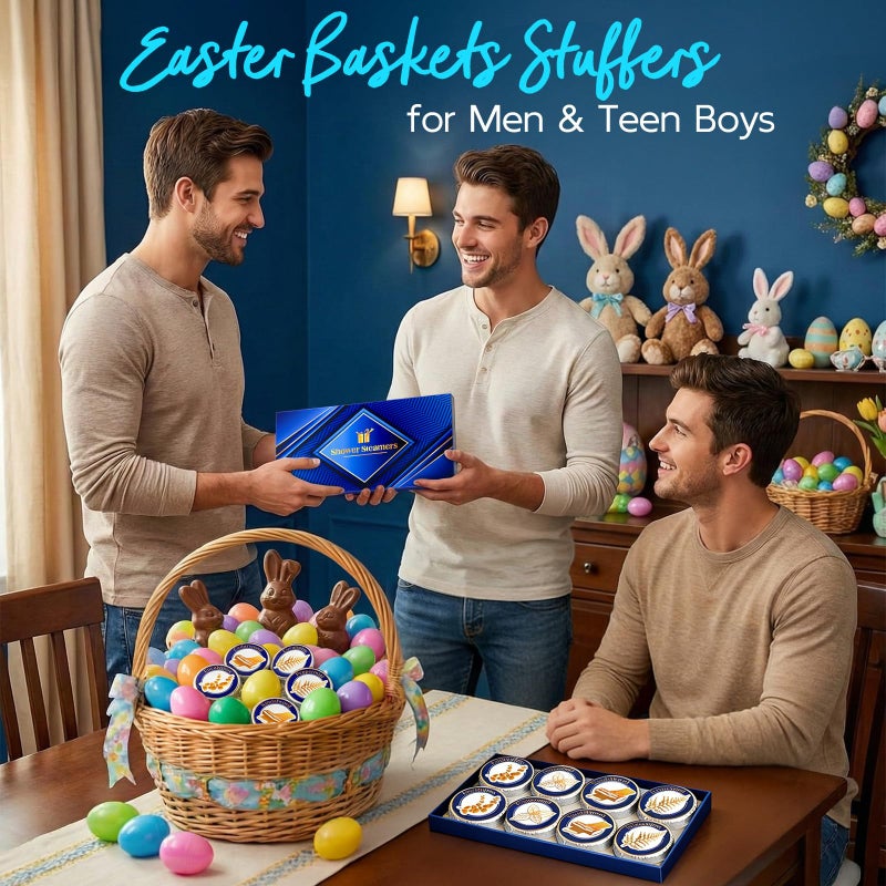 Sanyi Shower Steamers for Men, Easter Basket Stuffers, Shower Bombs Aromatherapy Relaxation SPA Birthday Gifts for Husband Boyfriend Teen Boys - Image 3